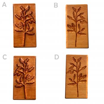 Preview: veg12 Fliesenstempel aus Hartholz